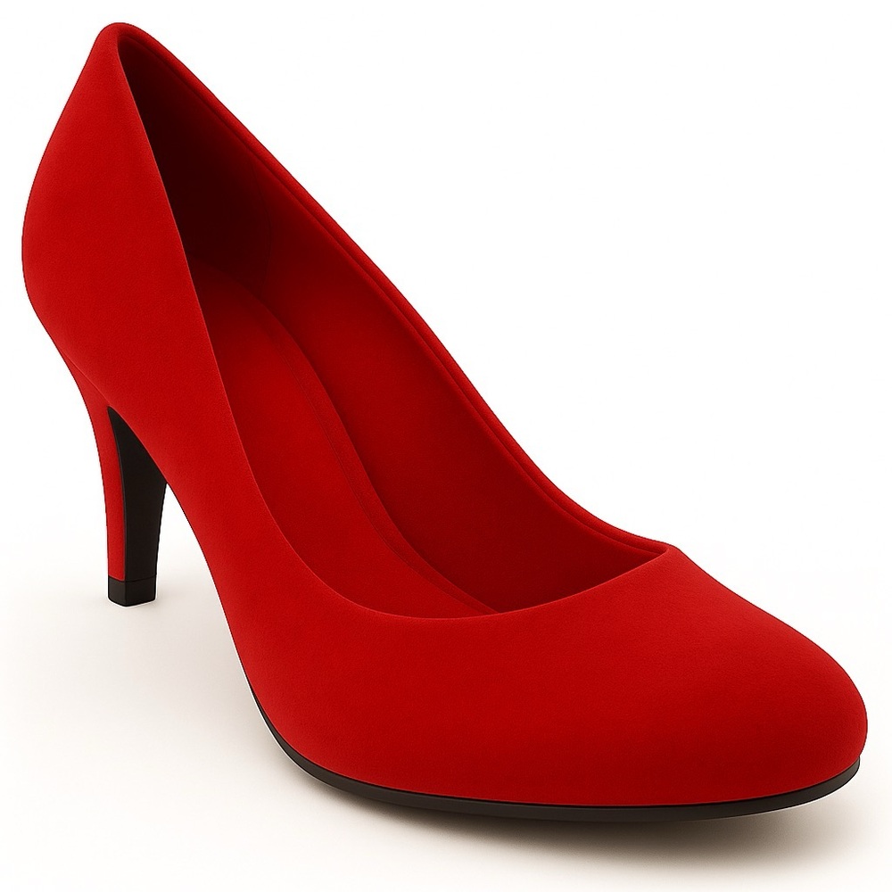 Red Suede Pumps 3” heel